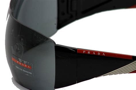 prada sps 07h|PRADA Mens Designer Sunglasses Black Shield SPS 07H 1AB .